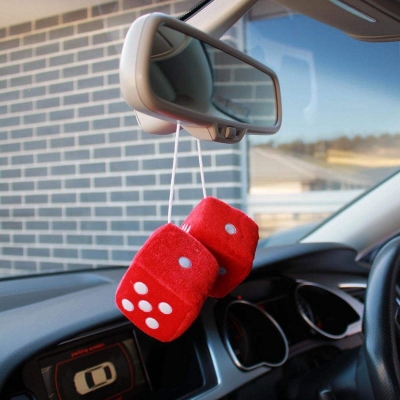 Picture of Car Hanging Dice Air freshener - Peach