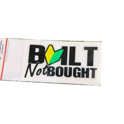 Picture of Car Exterior JDM Sticker  -BUILT NOT BOUGHT - Multicolor