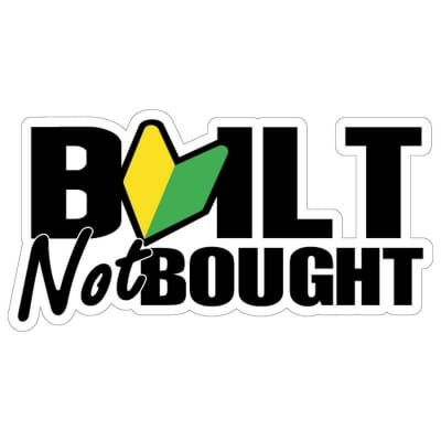 Picture of Car Exterior JDM Sticker  -BUILT NOT BOUGHT - Multicolor