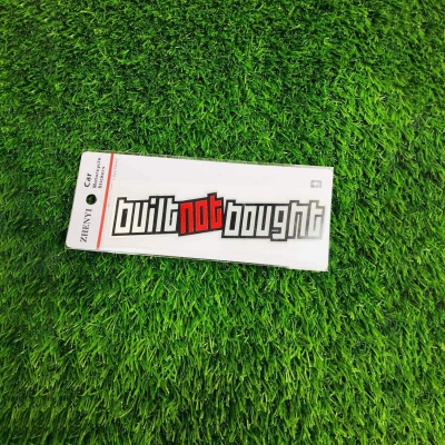 Picture of Car Exterior JDM Sticker  -BUILT NOT BOUGHT - Multicolor