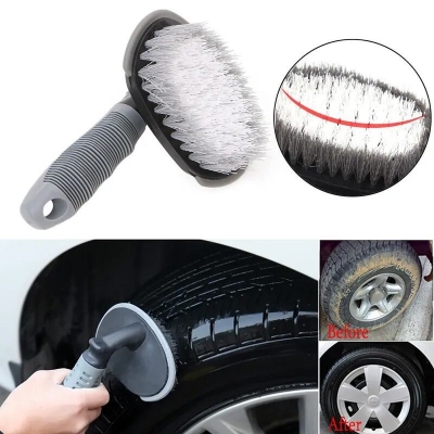 Picture of Car Tire Cleaning Brush Auto Tire Durable Cleaning Tool for Car Maintenance