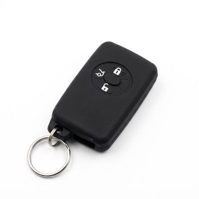 Picture of Toyota Silicone Protecting Remote Key Case Cover for 3 button Corolla Axio Allion Premio Yaris Mark Hilux Vitz Rav4 Aqua Auris - Black