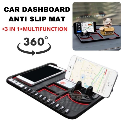 Picture of Silicone Car Anti-Slip Mat Auto Phone Holder Non Slip Sticky Anti Slide Dash Phone Mount Parking Number Card Car Pad Mat Gadget