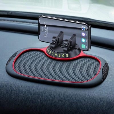 Picture of Multi-Functional Car Anti-Slip Mat Auto Phone Holder Non Slip Sticky Anti Slide Dash Phone Mount Silicone Dashboard Car Pad Mat