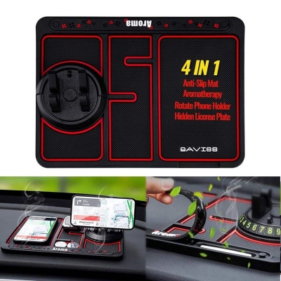 Picture of Multifunctional Car Anti-Slip Mat Auto Phone Holder Non Slip Sticky Anti Slide Dash Phone Mount Silicone Dashboard Car Pad Mat