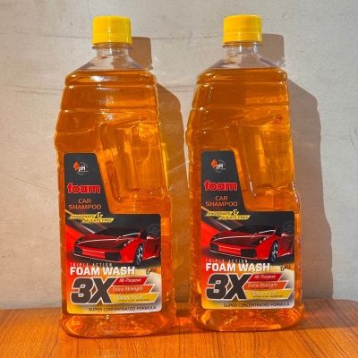 Picture of Premium Quality 3X Foam Car & Bike Shampoo 1 LTR - Gold