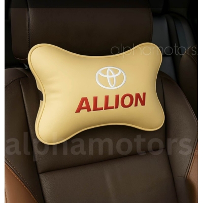 Picture of New Car Seat Neck Pillow 2 Pcs Toyota Allion Logo