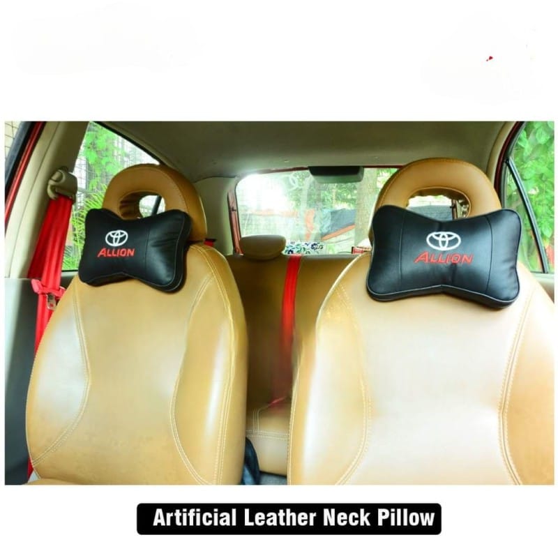 Picture of New Car Seat Neck Pillow 2 Pcs Toyota Allion Logo