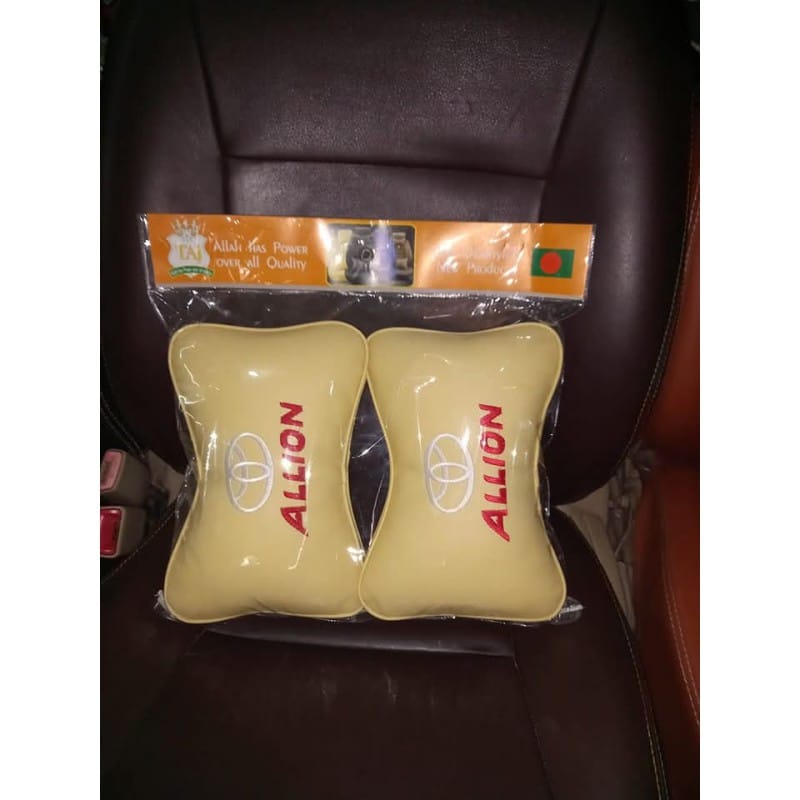 Picture of New Car Seat Neck Pillow 2 Pcs Toyota Allion Logo