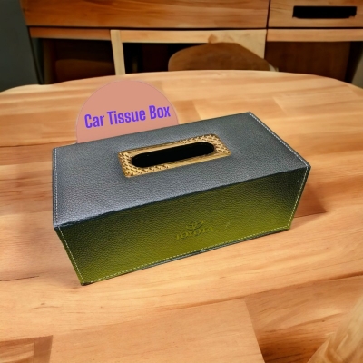 Picture of Artificial Leather Tissue Box luxery Design - Black