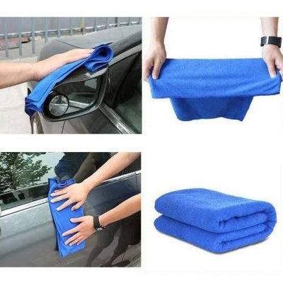 Picture of 60*30 One Colour Micro Fiber Car Towel - Blue