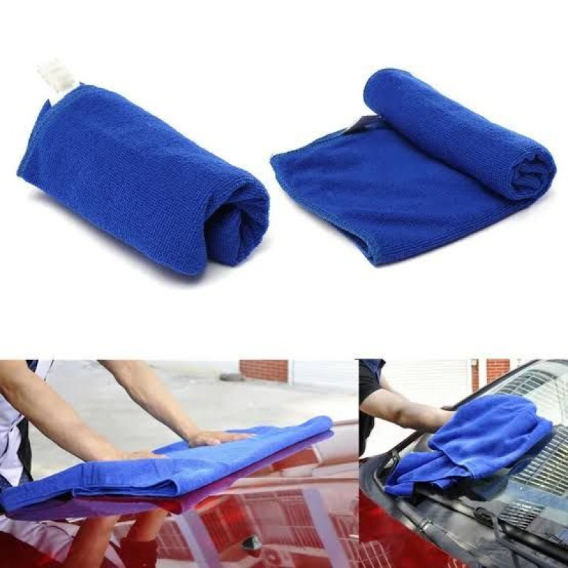Picture of 60*30 One Colour Micro Fiber Car Towel - Blue