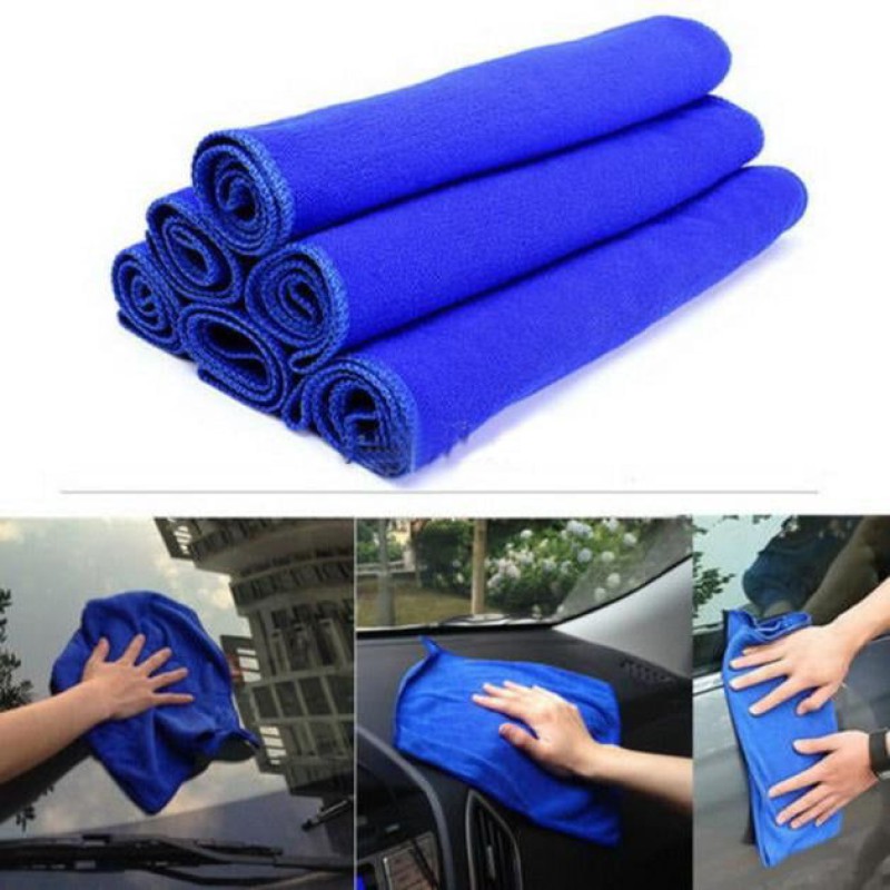 Picture of 60*30 One Colour Micro Fiber Car Towel - Blue