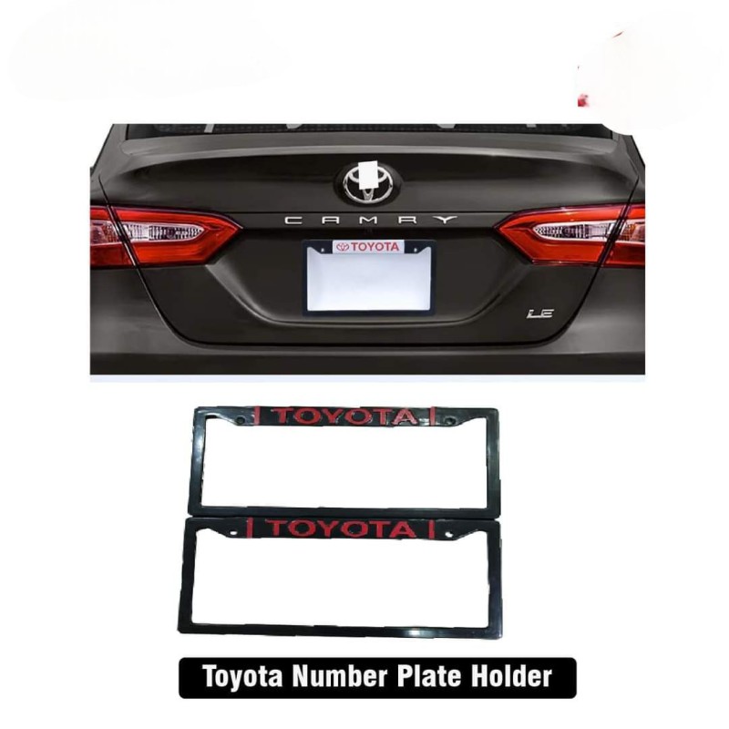 Picture of Toyota Car Number Plate Cover [Toyota] - Black