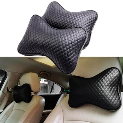 Picture of PU Leather Car Headrest Pillow