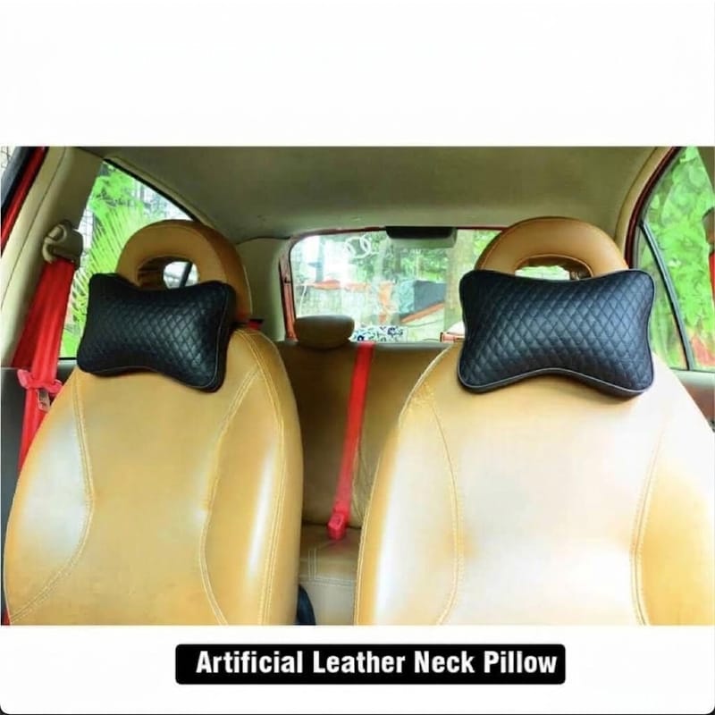 Picture of PU Leather Car Headrest Pillow