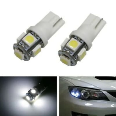 Picture of 5 SMD (White) LED Parking Bulb Pilot Light/License Plate car Lights (PAIR/DC-12V)