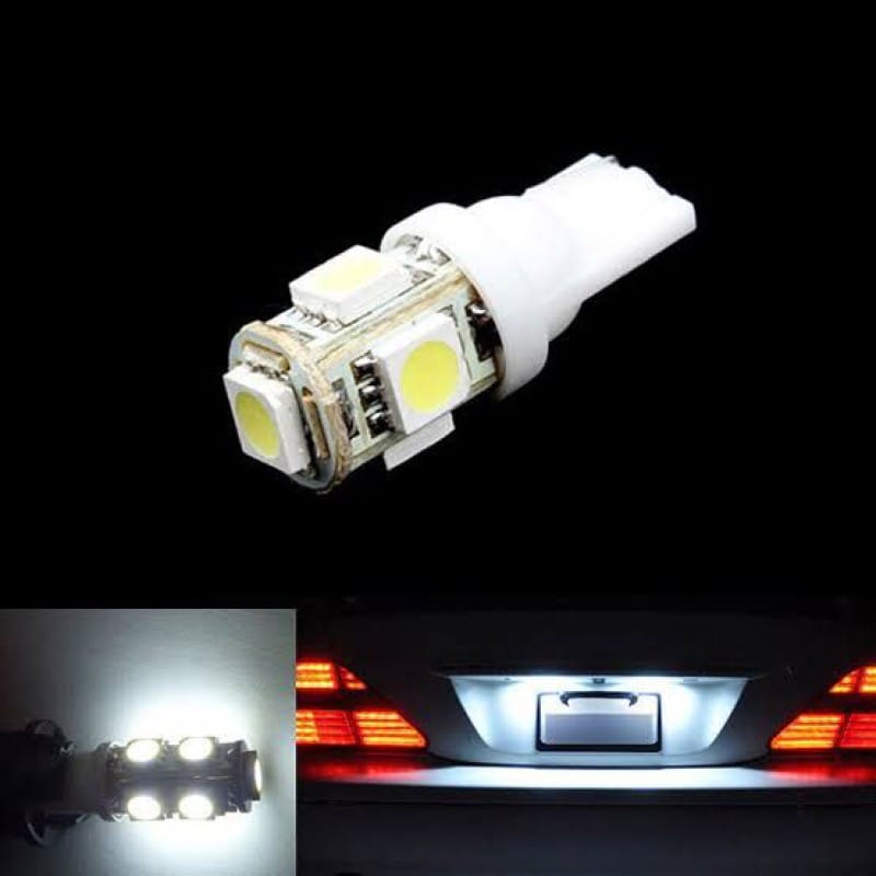 Picture of 5 SMD (White) LED Parking Bulb Pilot Light/License Plate car Lights (PAIR/DC-12V)
