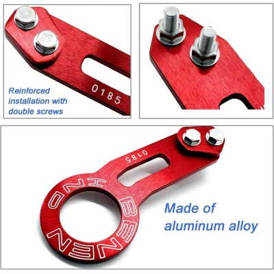 Picture of REAR TOW TOWING HOOK FOR UNIVERSAL CAR AUTO TRAILER RING ALUMINUM ALLOY, {