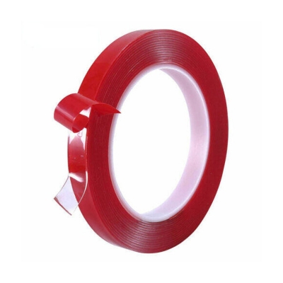 Picture of 3M Permanent Double Sided Transparent Super Sticky Tape Roll for Vehicle Car Red 14 mm - Red