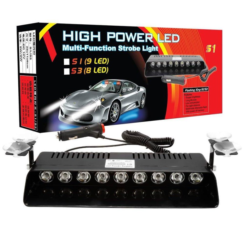 Picture of 9 Bulb Emergency Flash Light - Black