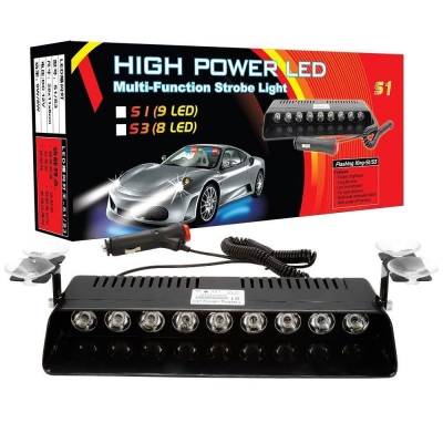 Picture of 9 Bulb Emergency Flash Light - Black