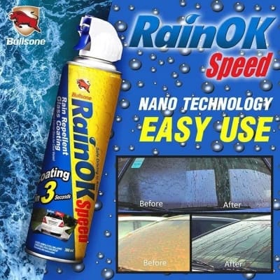 Picture of BULLSONE RainOK SPEED SPRAY REPELLENT WINDSCREEN 380ML