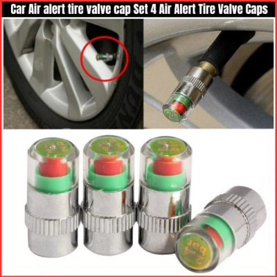 Picture of Air Alert Tire Valve Cap 4pcs/set Car Tire Pressure Monitor Valve Stem Caps