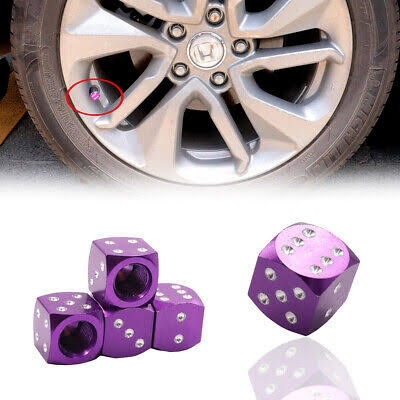 Picture of 4PCS  Dice Tire/Wheel Stem Air Valve CAPS Covers set Universal Fitment