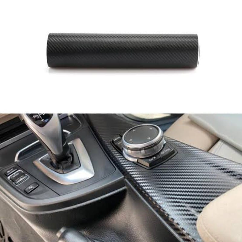 Picture of 7D Car Glossy Carbon Fiber Vinyl Film Car Interior Wrap Stickers Accessories