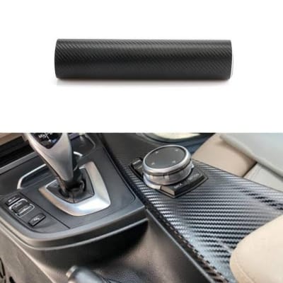 Picture of 7D Car Glossy Carbon Fiber Vinyl Film Car Interior Wrap Stickers Accessories