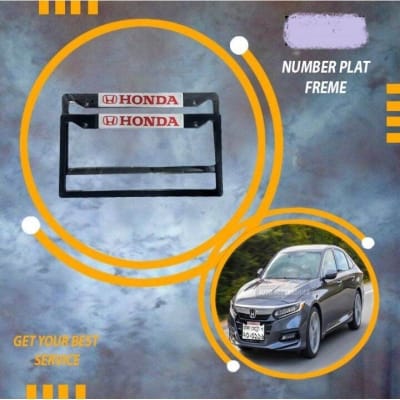 Picture of HONDA Premium  Car License Number Plate Frame - (2 Pis-1 Set)