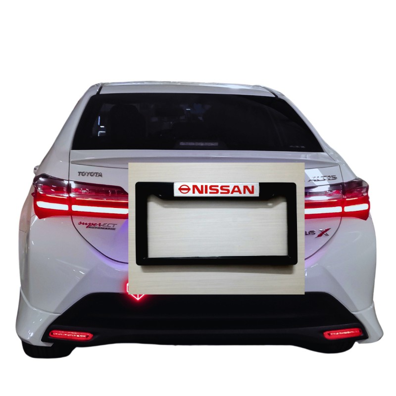 Picture of NISSAN Car Number Plate Frame /Casing Car License Plate 1 Set Best Quality products 2 PIS