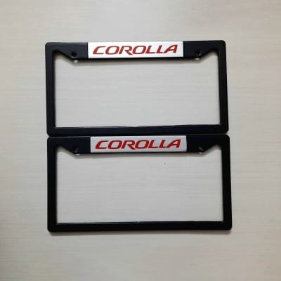 Picture of COROLLA Car License Number Plate Frame - (2 Pis-1 Set)
