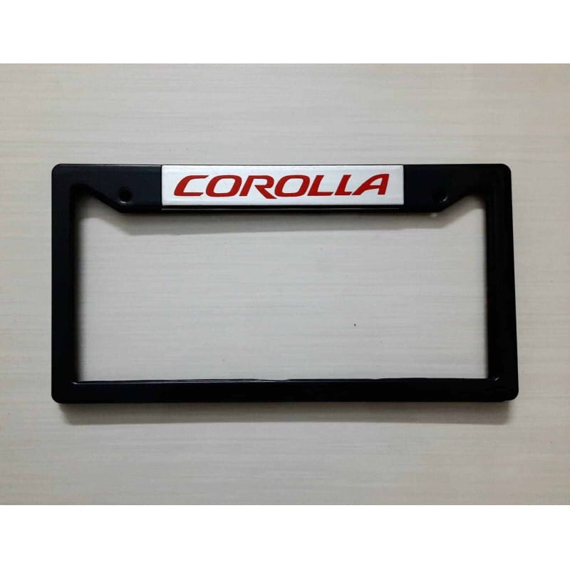 Picture of COROLLA Car License Number Plate Frame - (2 Pis-1 Set)