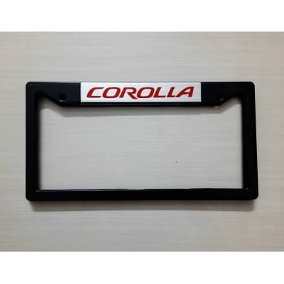 Picture of COROLLA Car License Number Plate Frame - (2 Pis-1 Set)
