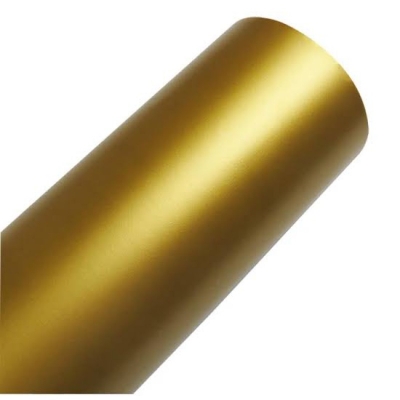 Picture of Gold Metalic Wrap Vinly 10 Inch Wide 60 Inch Long for Bike & Car Dashboard, Gear box wrap