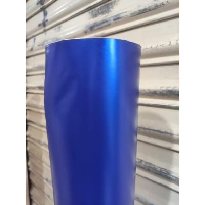 Picture of Blue Metallic Matte Vinyl Sticker For Bike & Car Dashboard Gear Panel Designing 10 inch Wide 60 inch Long - Blue
