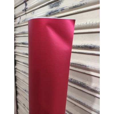 Picture of Red Metallic Matte Vinyl Sticker For Bike & Car Dashboard Gear Panel Designing 10 inch Wide 60 inch Long - Red