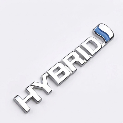 Picture of 3D Metal Hybrid Logo For Car Premium quality hybrid logo