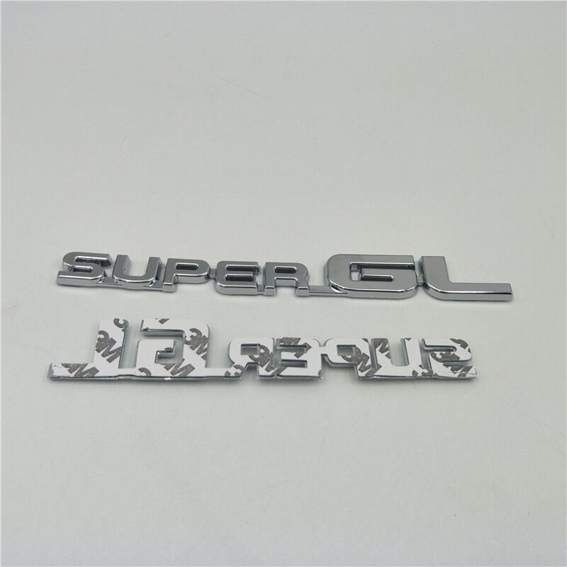 Picture of Car 3D Monogram Logo HIACE & SuperGL Silver Color