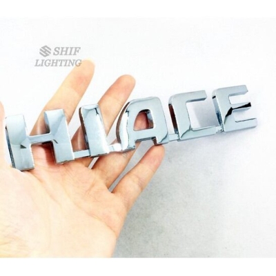 Picture of Car 3D Monogram Logo HIACE & SuperGL Silver Color