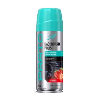 Picture of Prato Dashboard Polish Strawberry- 450ml, Car Motorbike Leather, Plastic, Rubber, Wood Spray Polish