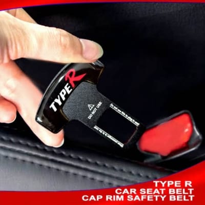 Picture of Car Seat balt Clip Metal With Car Brand Logo 2 pcs - Type R