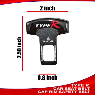 Picture of Car Seat balt Clip Metal With Car Brand Logo 2 pcs - Type R