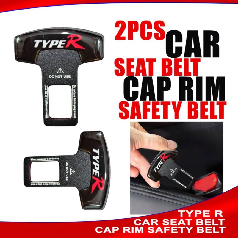 Picture of Car Seat balt Clip Metal With Car Brand Logo 2 pcs - Type R