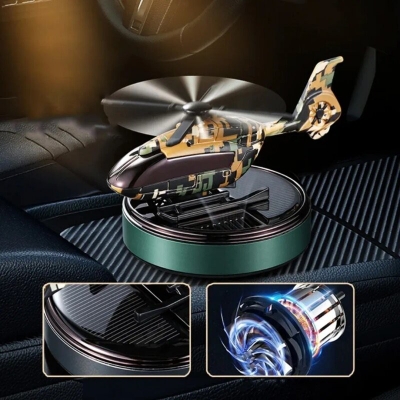 Picture of Car solar helicopter Car Helicopter Solar Air Freshener And Showpiece