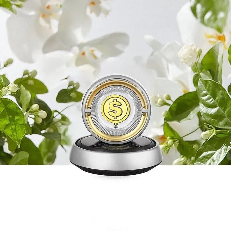 Picture of Solar Car Air Freshener Car Lucky Ornaments And Aroma Diffuser, Rotating Solar Powered Car Aromatherapy