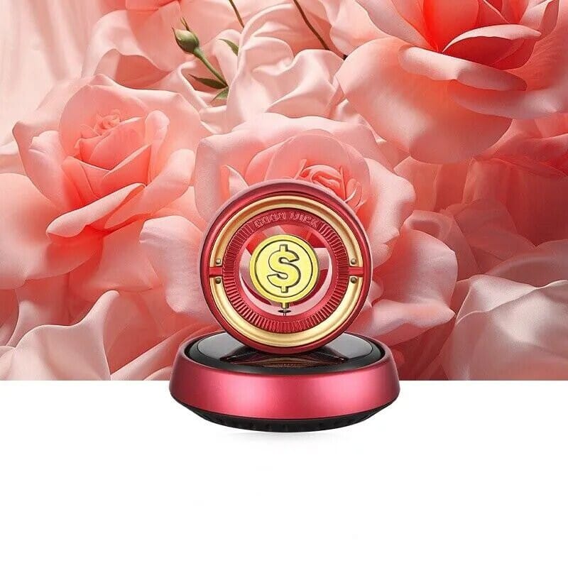 Picture of Solar Car Air Freshener Car Lucky Ornaments And Aroma Diffuser, Rotating Solar Powered Car Aromatherapy