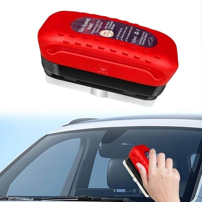 Picture of Automotive Oil Film Cleaning Brush, Glass Cleaning Board, Car Glass Oil Film Removal Cleaner, Powerful Windshield Cleaner & Oil Film Remover, Enhance Visual Effect of Windshield
